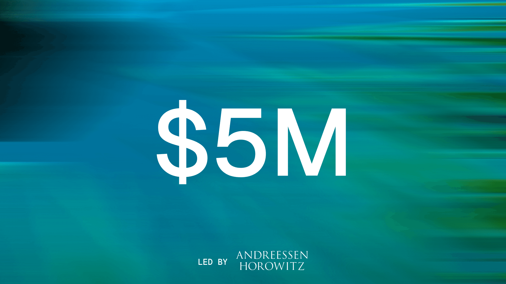 Supersonik × Andreessen Horowitz seed round announcement cover